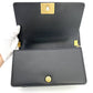 CHANEL Boy Chanel Lambskin Black × Gold Gold Hardware Leather Chain Shoulder Bag 7-5-658