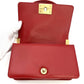 CHANEL Boy Chanel Small Lambskin Red Gold Hardware Leather Chain Shoulder Bag