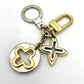 LOUIS VUITTON Gold Silver Hardware Key Holder