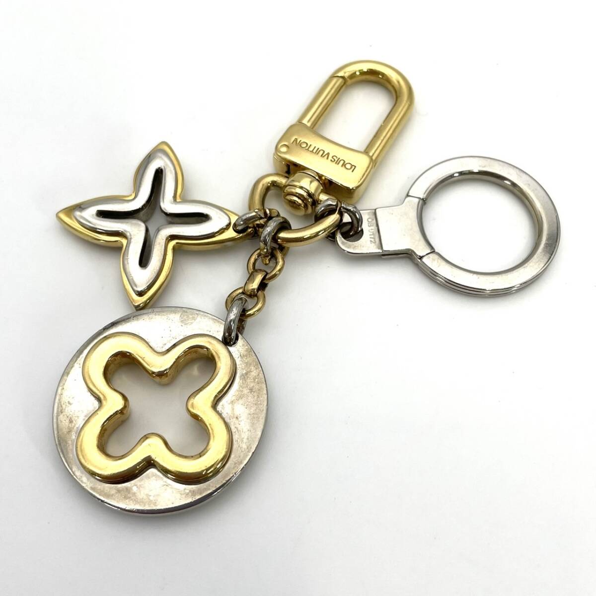 LOUIS VUITTON Gold Silver Hardware Key Holder