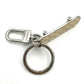 LOUIS VUITTON Mono Porte Cle Skateboard Charm Beige Silver Hardware