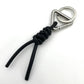 BOTTEGA VENETA Triangle Key Charm Black