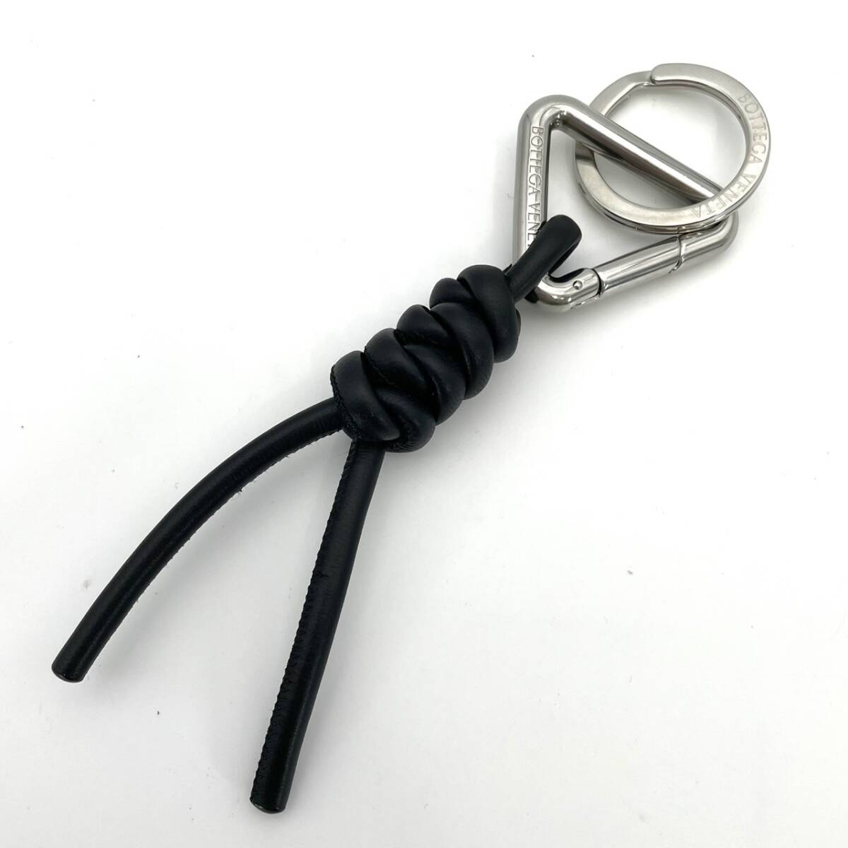BOTTEGA VENETA Triangle Key Charm Black