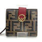 FENDI Zucca Leather Compact Wallet