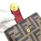FENDI Zucca Leather Compact Wallet