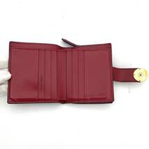 FENDI Zucca Leather Compact Wallet