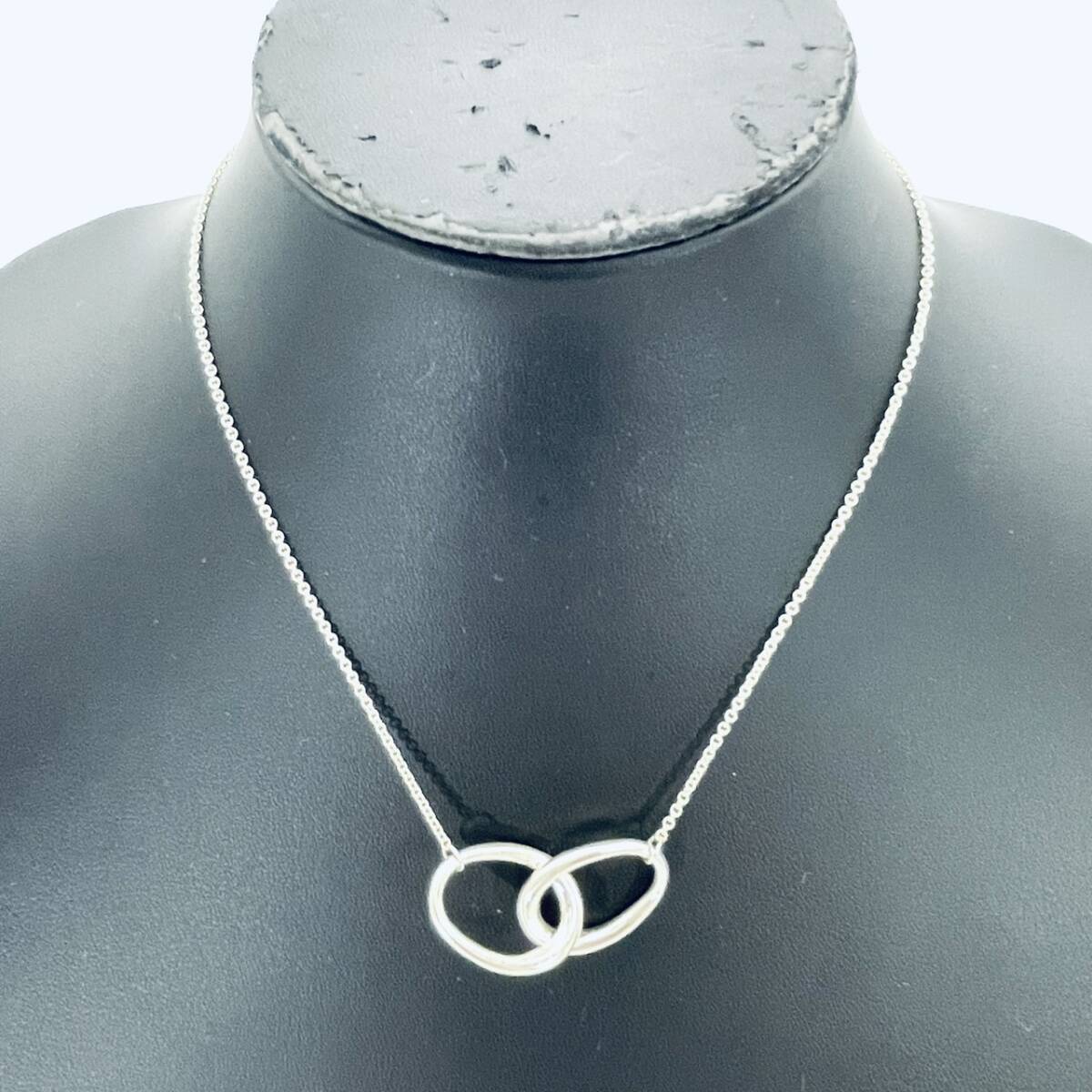 Tiffany & Co. Necklace Double Loop Elsa Peretti Silver 925 Silver