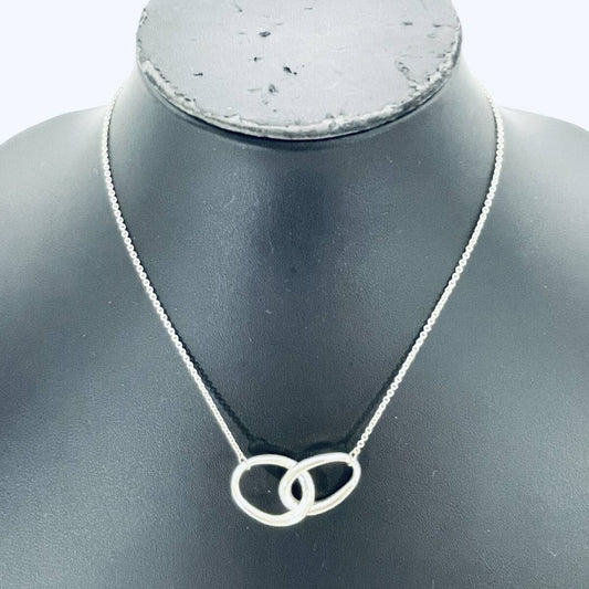 Tiffany & Co. Necklace Double Loop Elsa Peretti Silver 925 Silver