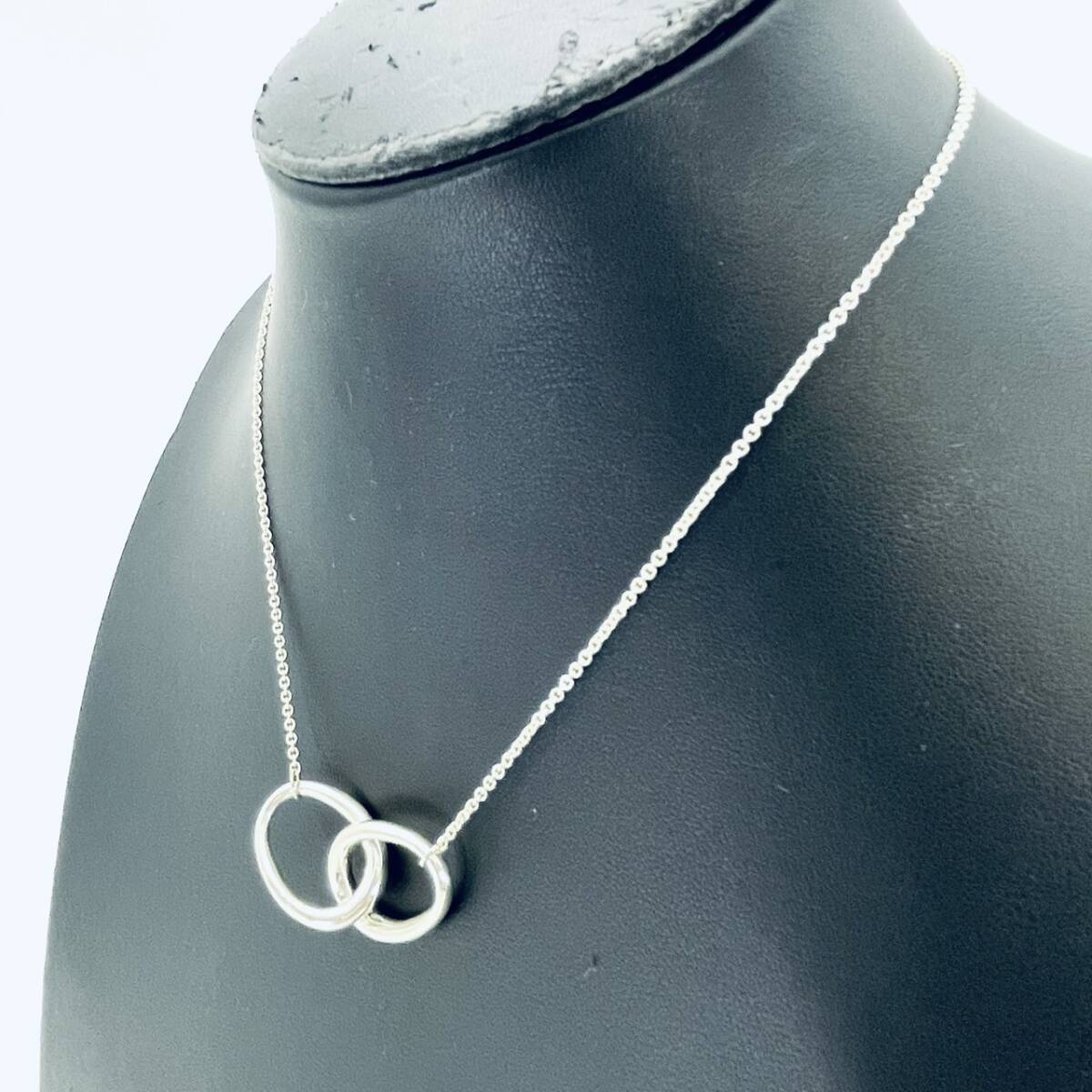 Tiffany & Co. Necklace Double Loop Elsa Peretti Silver 925 Silver