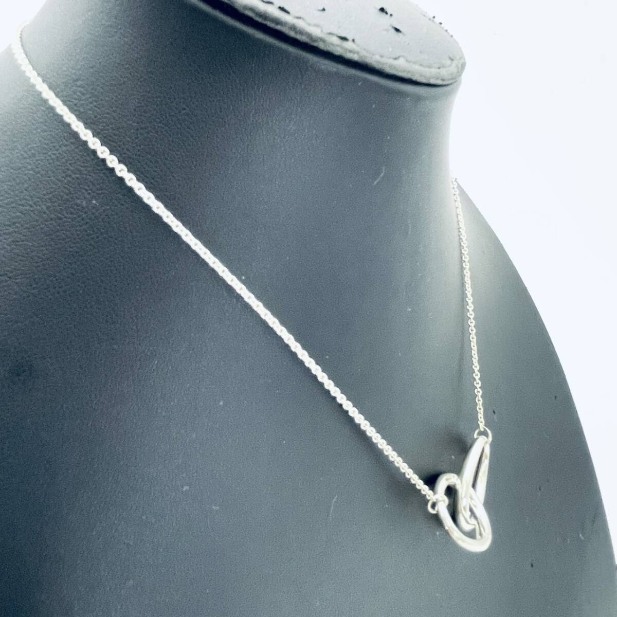 Tiffany & Co. Necklace Double Loop Elsa Peretti Silver 925 Silver
