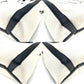 VALENTINO Canvas Leather White Black 2 Way Bag