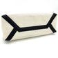 VALENTINO Canvas Leather White Black 2 Way Bag