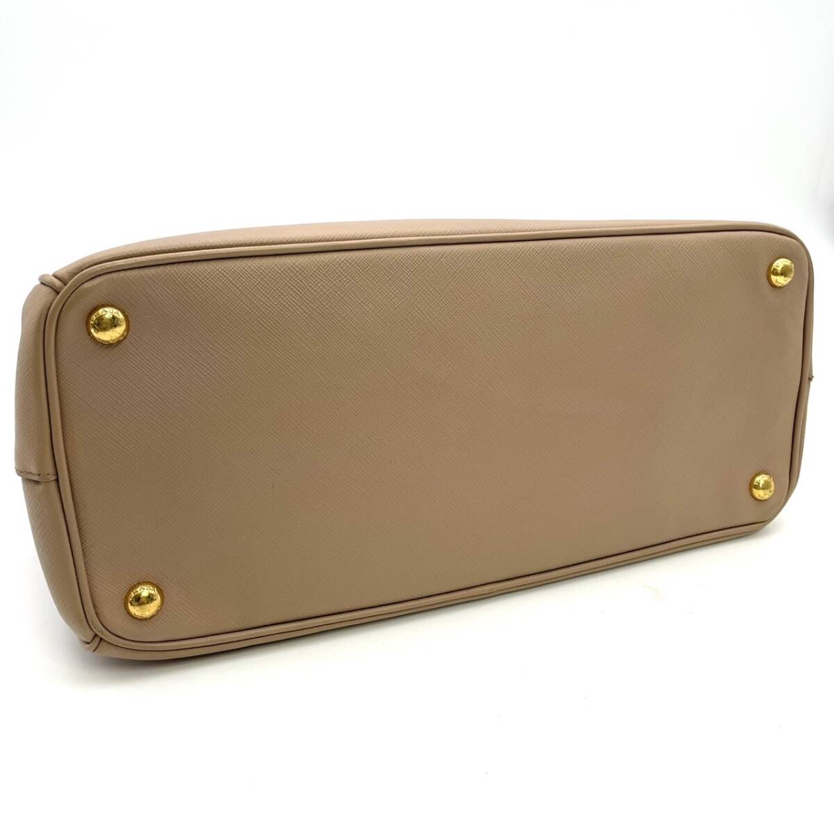 PRADA 2Way SAFFIANO Leather Beige