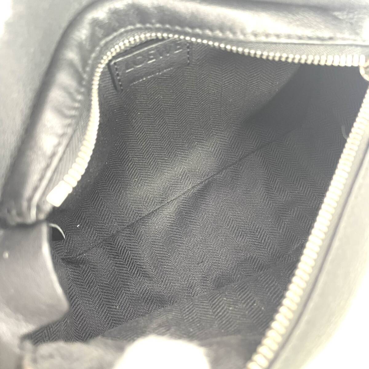 LOEWE Puzzle Bum Bag Black Leather