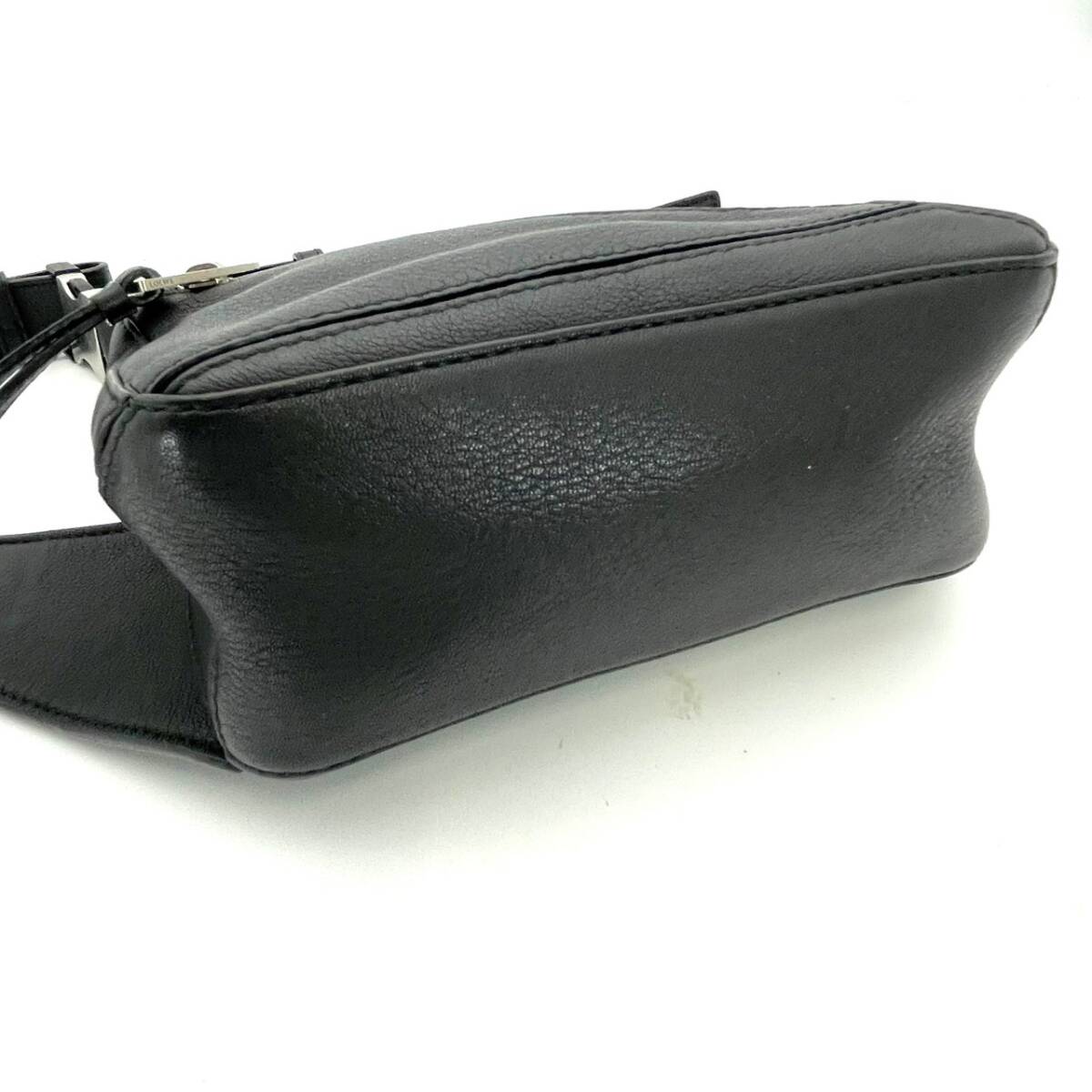 LOEWE Puzzle Bum Bag Black Leather