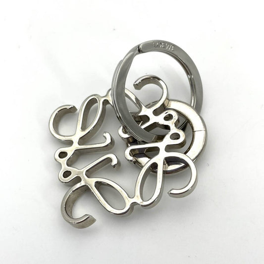 LOEWE Anagram Key Ring Silver