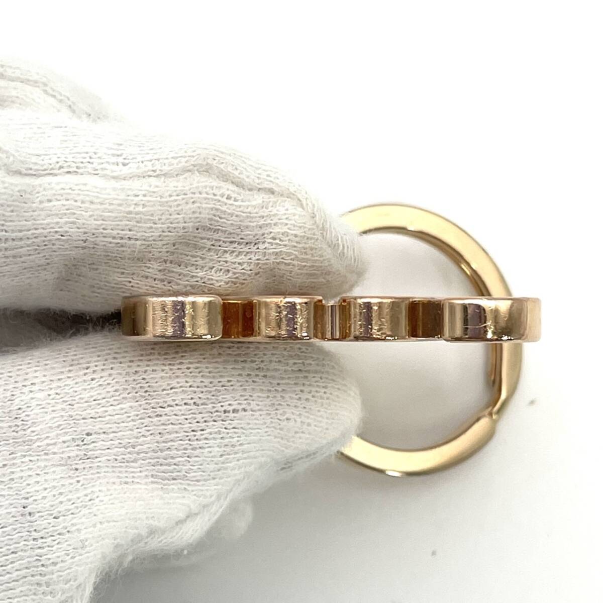 LOEWE Anagram Key Ring Pink gold