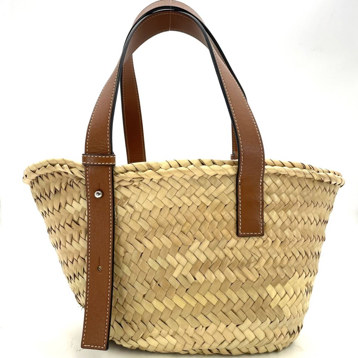 LOEWE Basket Small Basket Bag Brown