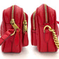 BURBERRY Lola Camera Chain Shoulder Red Leather TB