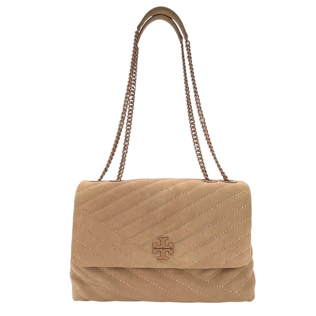 TORYBURCH Kira Chain Shoudler Pink Suede