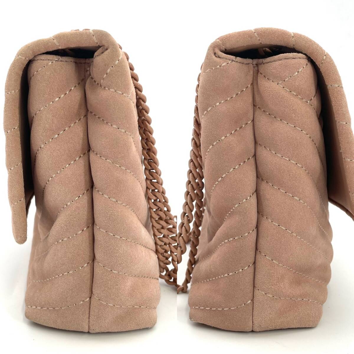 TORYBURCH Kira Chain Shoudler Pink Suede