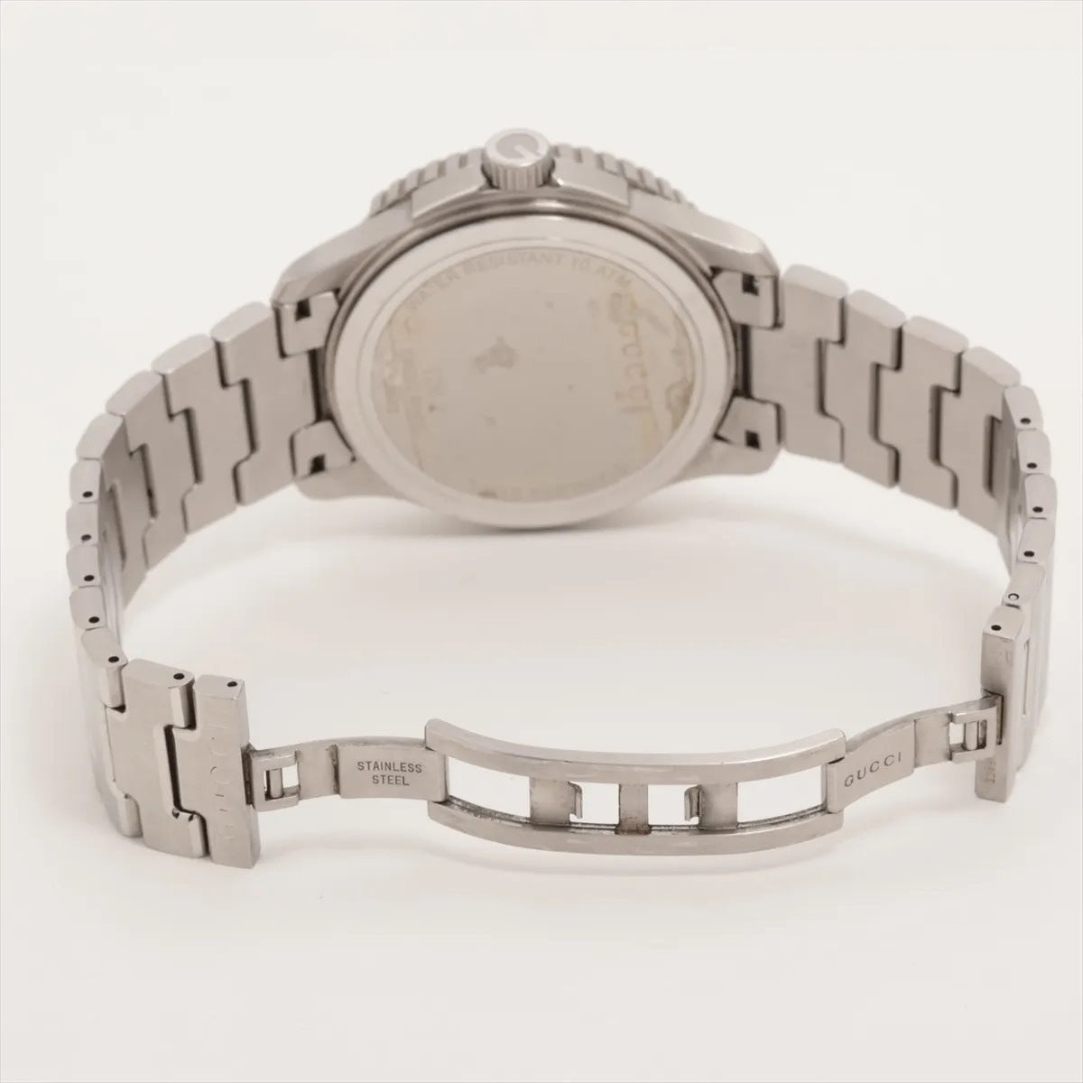 GUCCI Men's Watch QZ 126.2 13298462 White Dial Quartz Silver 7-2-611