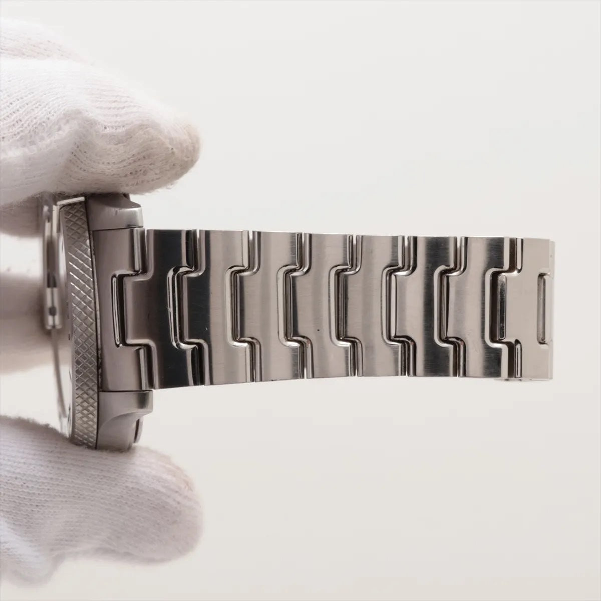 GUCCI Men's Watch QZ 126.2 13298462 White Dial Quartz Silver 7-2-611