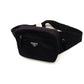 PRADA Waist Bag Navy Triangle Logo Nylon Body Bag Men's
