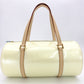 LOUIS VUITTON Vernis Bedford Hand Bag Patent Leather Yellow
