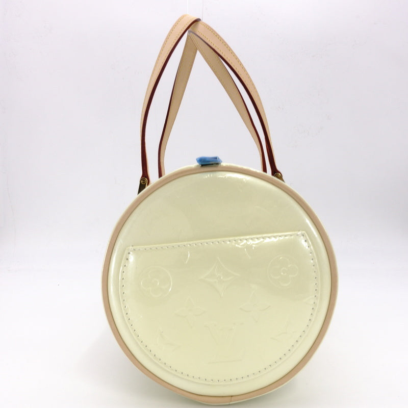 LOUIS VUITTON Vernis Bedford Hand Bag Patent Leather Yellow