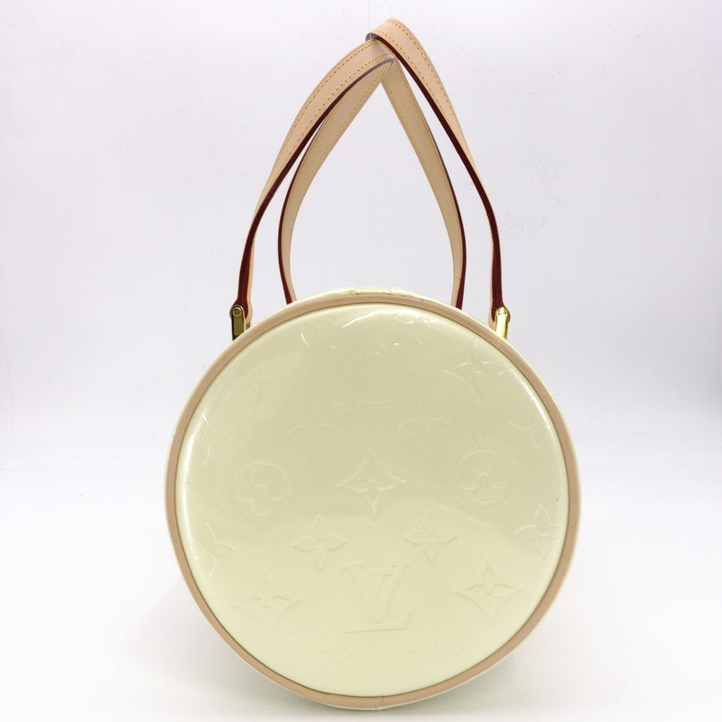 LOUIS VUITTON Vernis Bedford Hand Bag Patent Leather Yellow