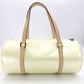 LOUIS VUITTON Vernis Bedford Hand Bag Patent Leather Yellow
