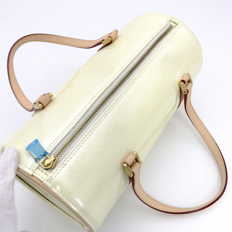 LOUIS VUITTON Vernis Bedford Hand Bag Patent Leather Yellow