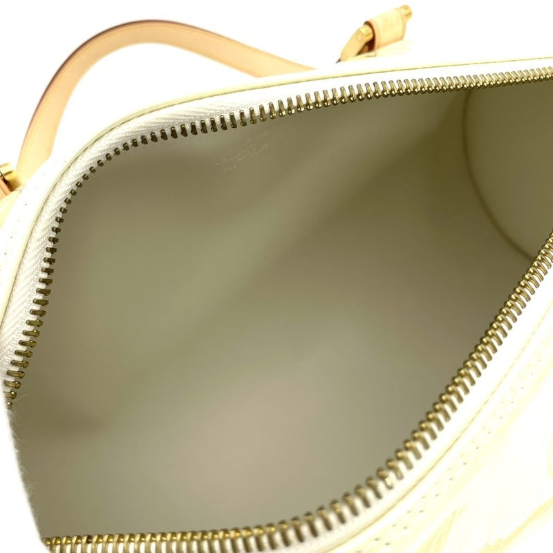 LOUIS VUITTON Vernis Bedford Hand Bag Patent Leather Yellow