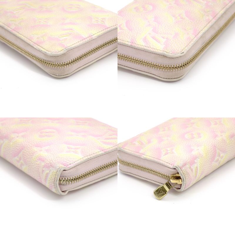 LOUIS VUITTON AMPLANT Zippy Wallet Long Wallet Pink Wallet
