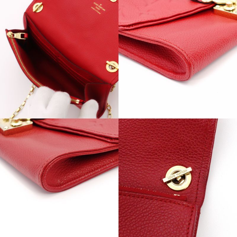 LOUIS VUITTON Empreinte Pochette Saint German Red Leather