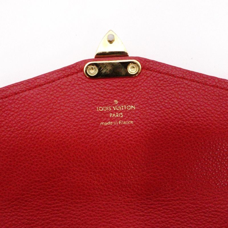 LOUIS VUITTON Empreinte Pochette Saint German Red Leather