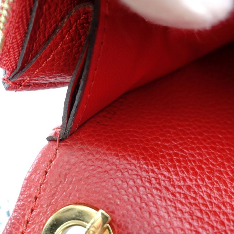 LOUIS VUITTON Empreinte Pochette Saint German Red Leather