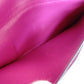 HERMES Dogon long purple long wallet leather