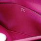 HERMES Dogon long purple long wallet leather