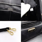 PRADA Galeria 2way Style Bag Black Leather Gold Metal Fittings
