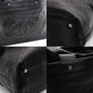CHANNEL Tote Bag Black Leather Coco Mark Punching