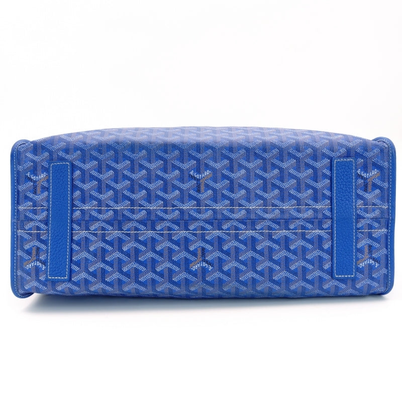 GOYARD Ardy PM Tote Bag Blue PVC Leather