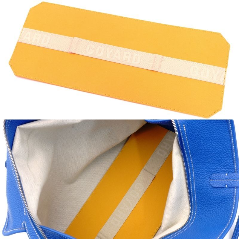 GOYARD Ardy PM Tote Bag Blue PVC Leather
