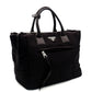 PRADA Tessuto Bomber Nylon Handbag Black 1BG636 Black
