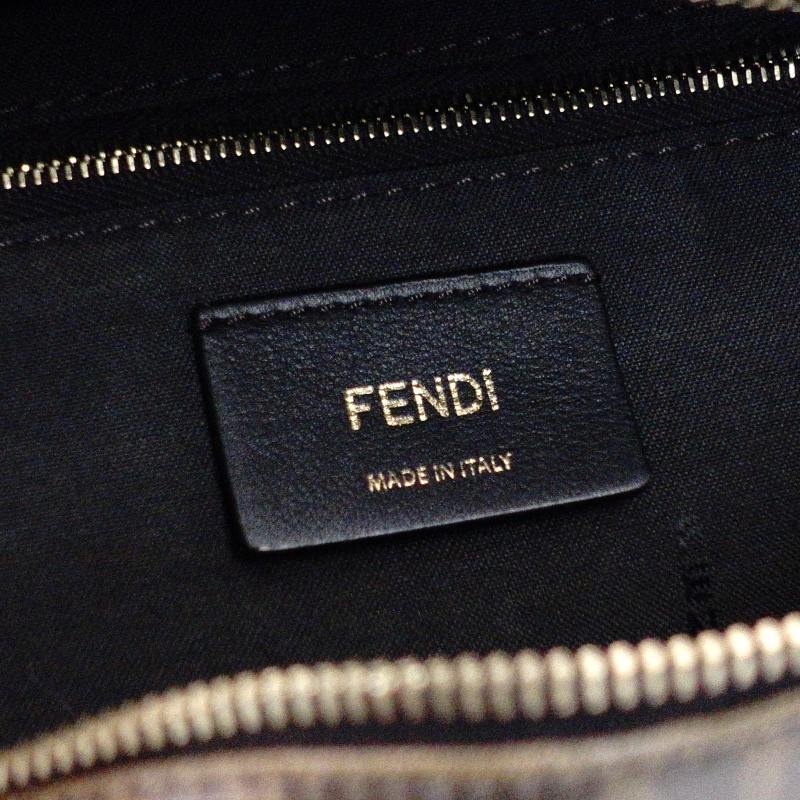 FENDI Zucca Body Bag Brown PVC