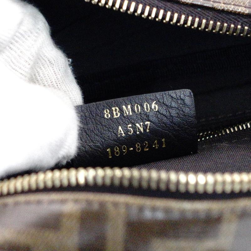 FENDI Zucca Body Bag Brown PVC