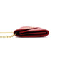 YVES SAINT LAURENT Chain Shoulder Bag Leather Red Gold Hardware