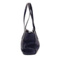 PRADA Tote Bag Blue Leather 1BG112 Gold Hardware Shoulder Bag