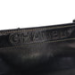 CHANEL Chain Handbag Lambskin Black Leather Black